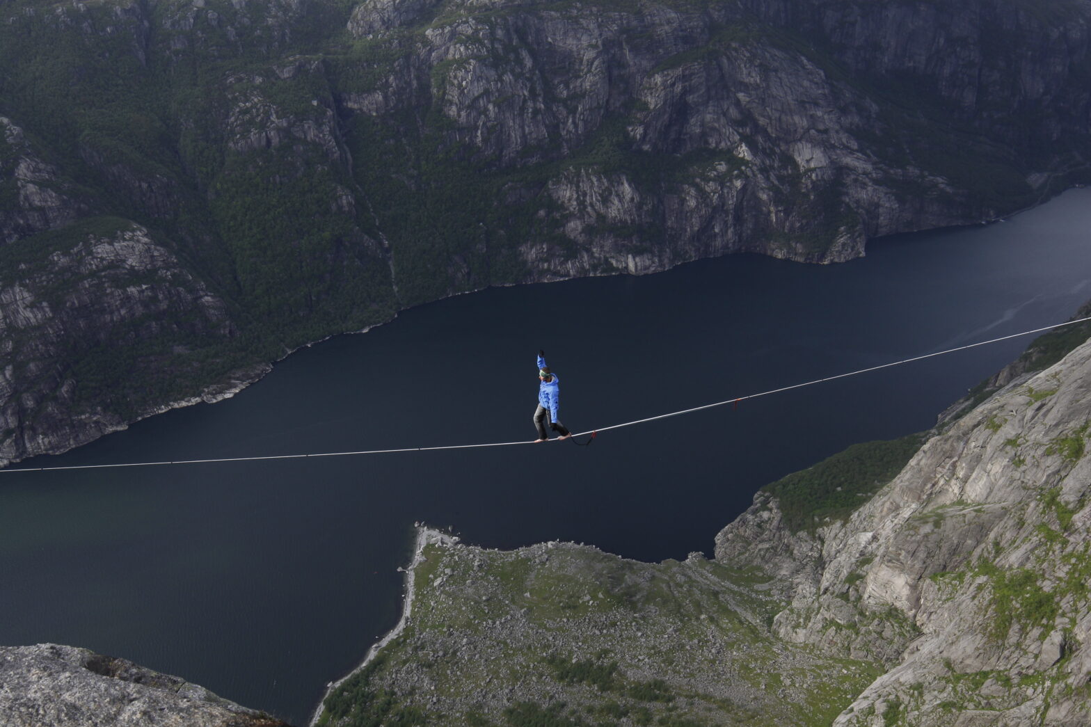 Chodzenie po linie w Norwegi